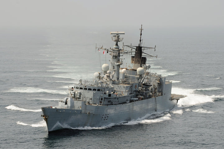 HMS Cumberland (F85) Photo Print - Turning to Starboard - Royal Navy Type 22 Frigate Hampshire Prints 6 x 4 No Frame No