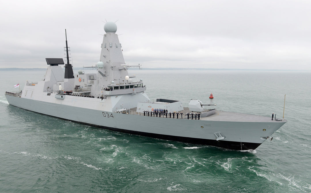 HMS Diamond D34 Royal Navy Type 45 Destroyer Photo Print or Framed Print - Hampshire Prints