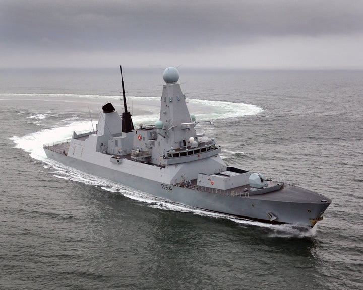 HMS Diamond (D34) Photo Print - Turning to Port - Royal Navy Type 45 Destroyer Hampshire Prints 6 x 4 No Frame No