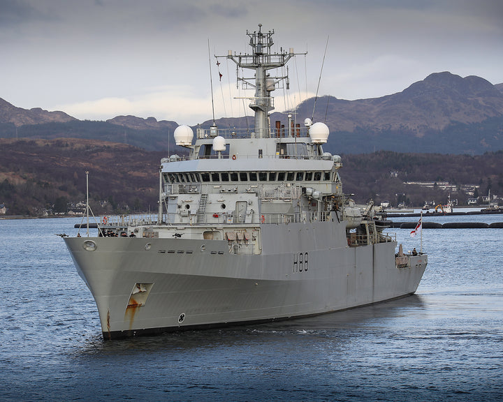 HMS Enterprise H88 Royal Navy hydrographic survey vessel Photo Print or Framed Print - Hampshire Prints