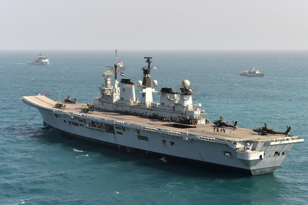 HMS Illustrious R06 Royal Navy Invincible class Aircraft Carrier Photo Print or Framed Print - Hampshire Prints