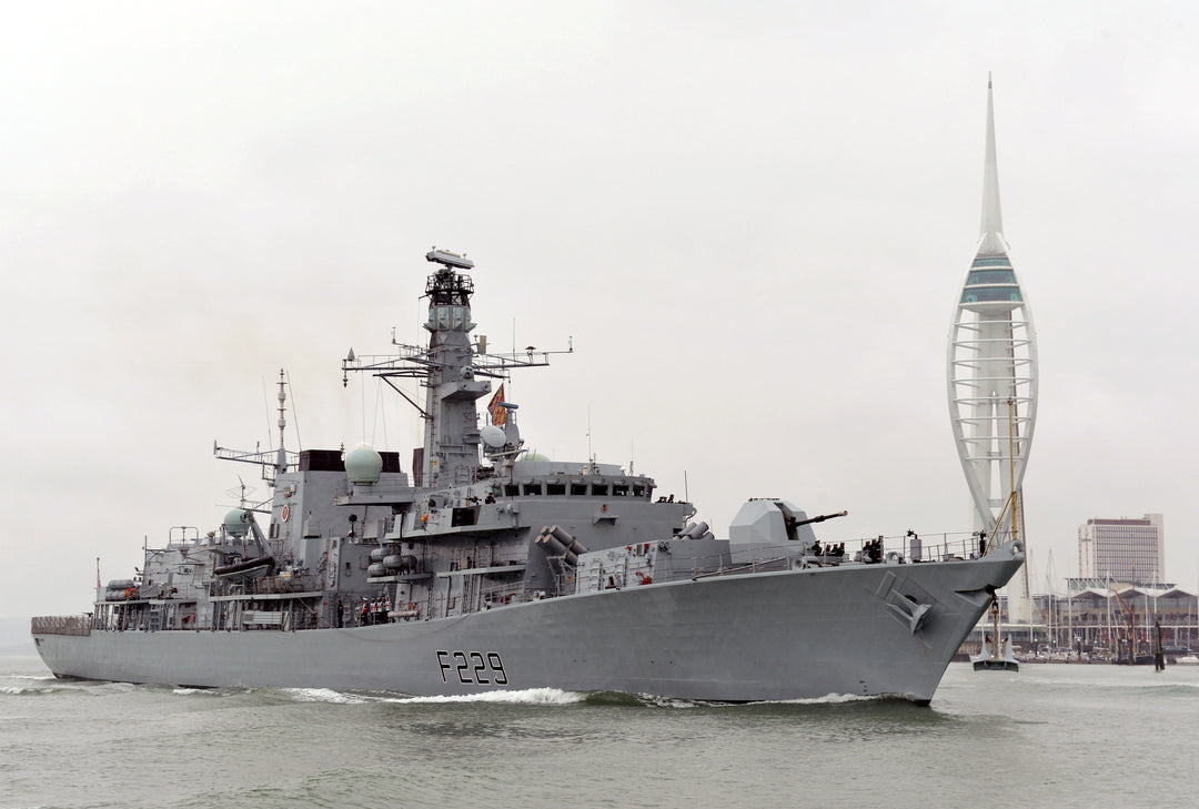 HMS Lancaster F229 Royal Navy Type 23 frigate Photo Print or Framed Print - Hampshire Prints