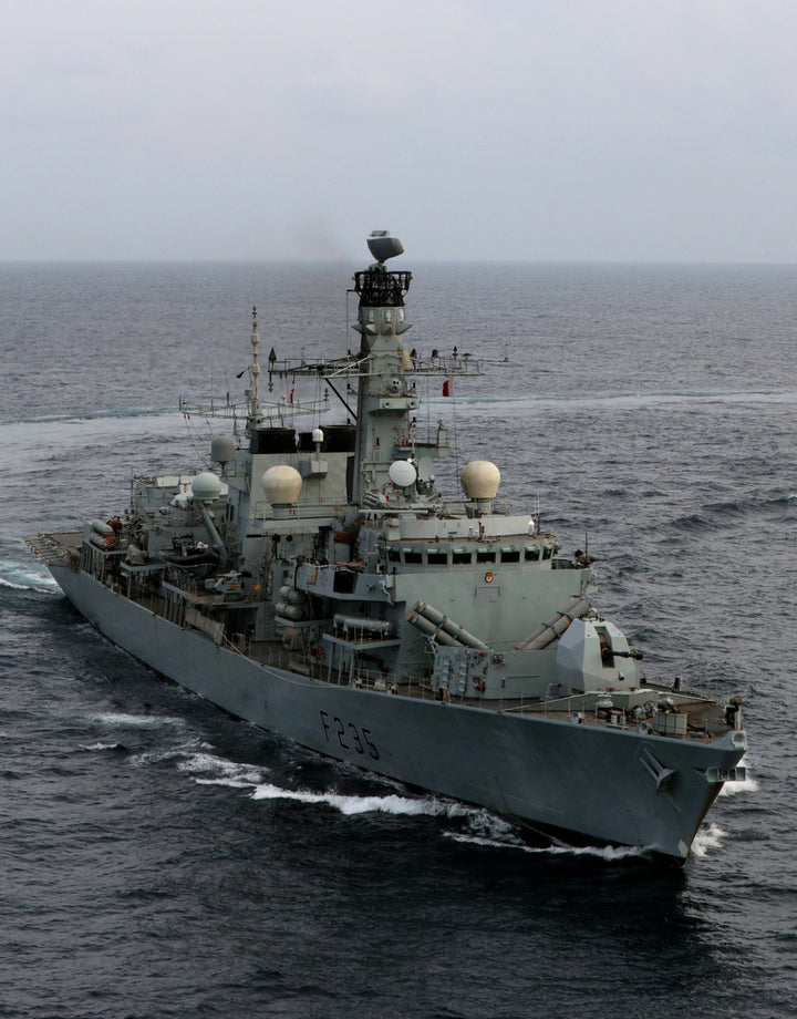 HMS Monmouth F235 Royal Navy type 23 Frigate Photo Print or Framed Print - Hampshire Prints