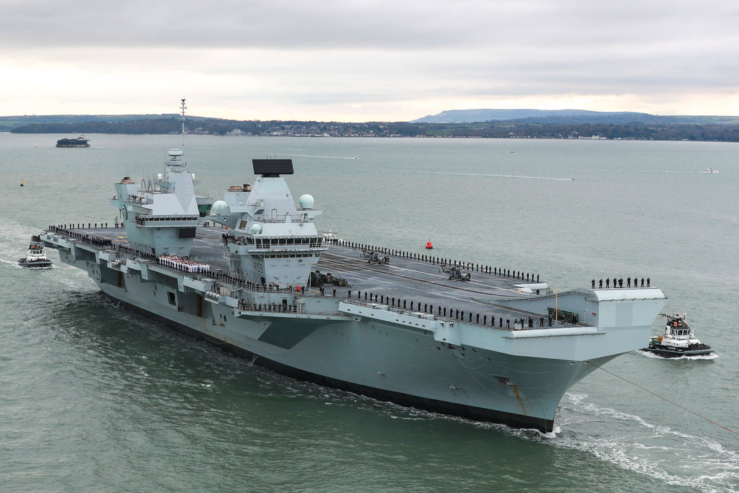 HMS Prince of Wales R09 | Photo Print | Framed Print | Queen Elizabeth Class | Aircraft Carrier | Royal Navy Hampshire Prints