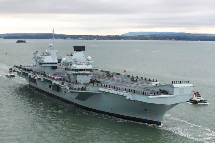 HMS Prince of Wales R09 | Photo Print | Framed Print | Queen Elizabeth Class | Aircraft Carrier | Royal Navy Hampshire Prints