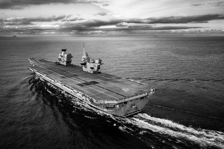 HMS Prince of Wales R09 Royal Navy Queen Elizabeth Class aircraft carrier Photo Print or Framed Print - Hampshire Prints