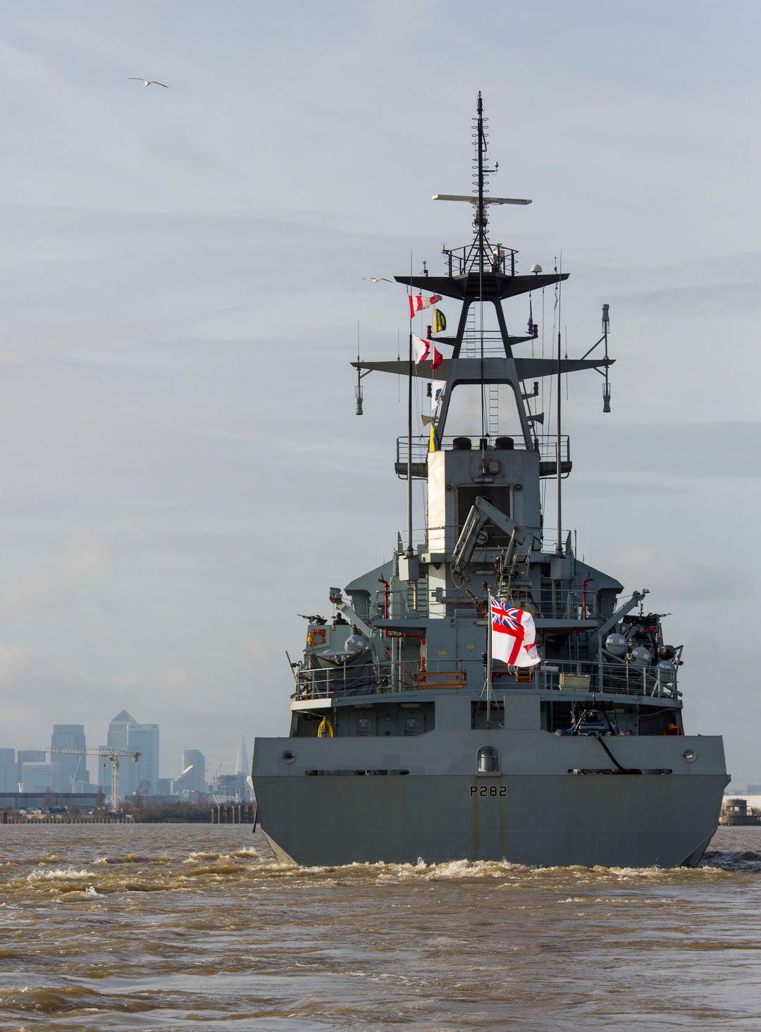 HMS Severn P282 Royal Navy River class offshore patrol vessel Photo Print or Framed Print - Hampshire Prints