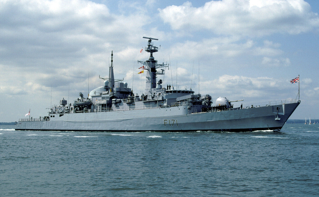HMS Active (F171) Photo Print - Starboard View - Royal Navy Type 21 Fr ...