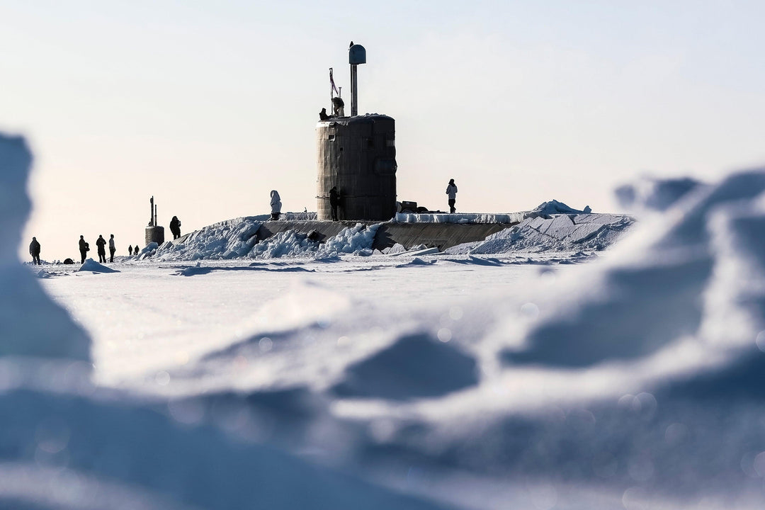 HMS Trenchant (S91) Photo Print - Surrounded by Ice - Royal Navy Trafalgar Class Submarine Posters, Prints, & Visual Artwork Hampshire Prints 6 x 4 No Frame No