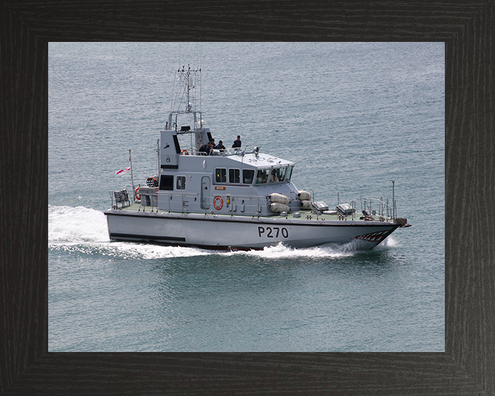 P270 HMS Biter (P270) Royal Navy Archer Class P2000 Patrol Vessel Underway ...