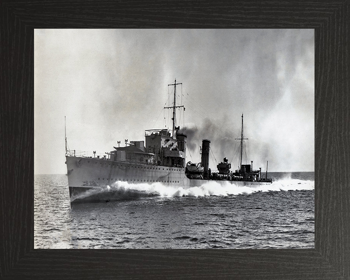 HMS Diamond H22 Royal Navy D Class destroyer Photo Print or Framed Print - Hampshire Prints