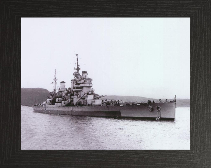 HMS Anson 79 Royal Navy King George V class battleship Photo Print or Framed Print - Hampshire Prints