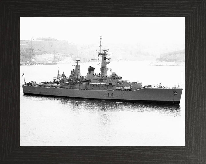 HMS Ajax F114 Royal Navy Leander Class Frigate Photo Print or Framed Print - Hampshire Prints