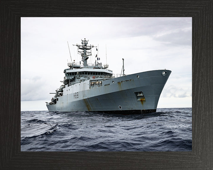 HMS Enterprise H88 | Photo Print | Framed Print | Hydrographic Survey Vessel | Royal Navy Hampshire Prints
