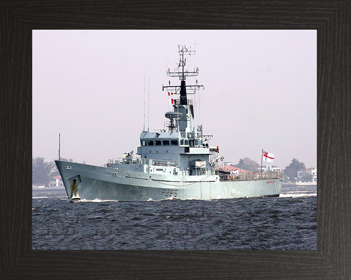 HMS Dumbarton Castle P265 Royal Navy Castle class patrol vessel Photo Print or Framed Print - Hampshire Prints