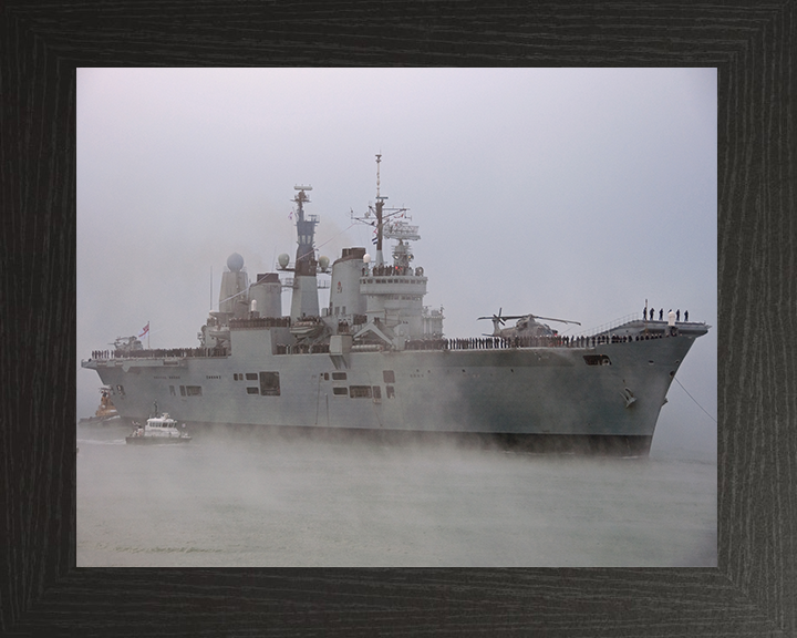 HMS Ark Royal R07 Royal Navy Invincible class aircraft carrier Photo Print or Framed Print - Hampshire Prints