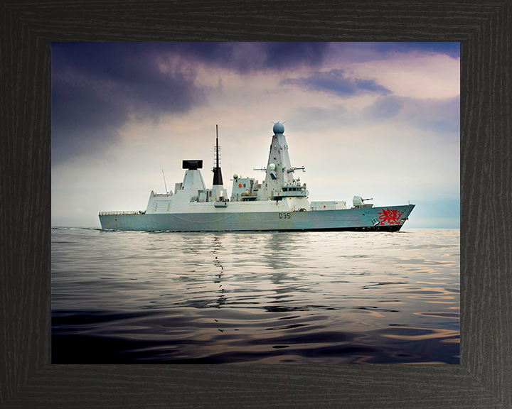 HMS Dragon D35 Royal Navy Type 45 Destroyer Photo Print or Framed Print - Hampshire Prints