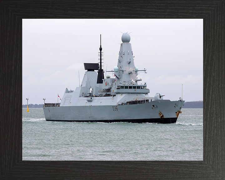 HMS Defender D36 Royal Navy Type 45 Destroyer Photo Print or Framed Photo Print - Hampshire Prints