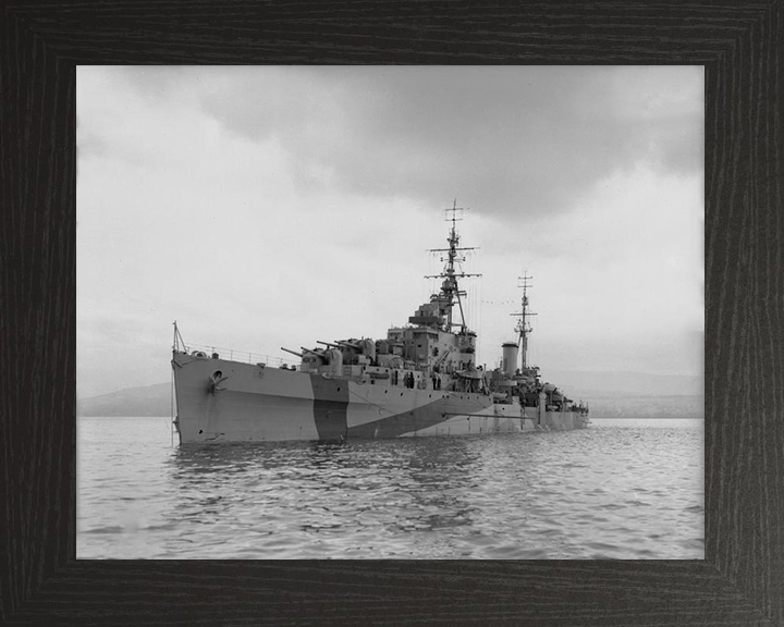 HMS Bellona 63 Royal Navy Dido class light cruiser Photo Print or Framed Photo Print - Hampshire Prints