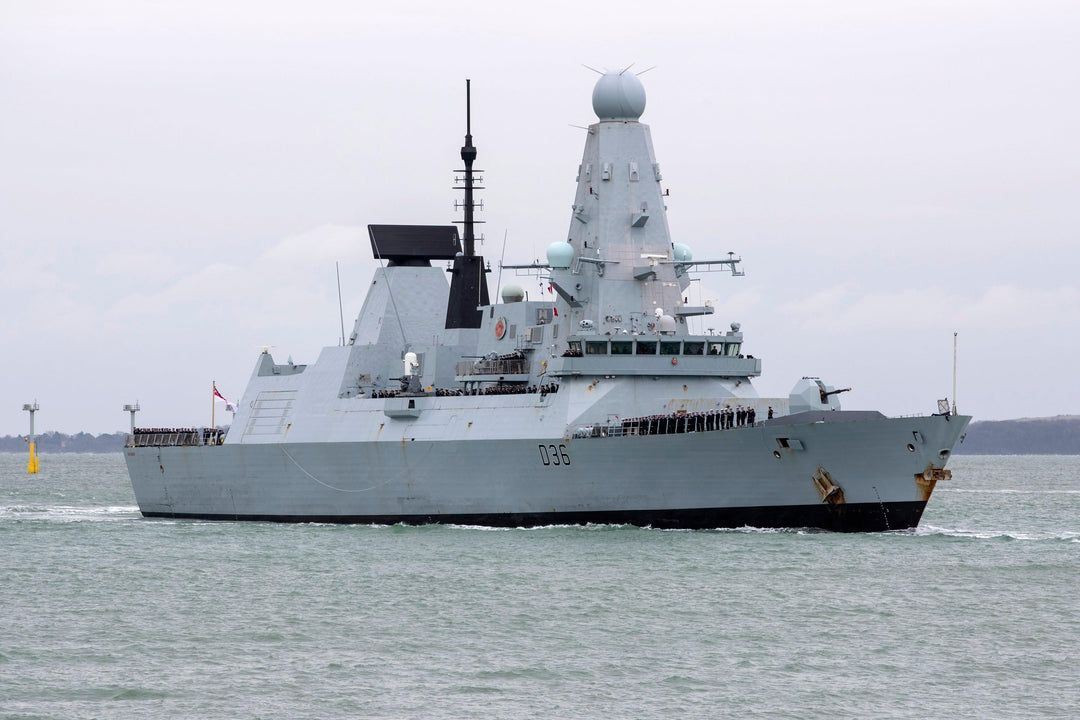 HMS Defender D36 Royal Navy Type 45 Destroyer Photo Print or Framed Photo Print - Hampshire Prints