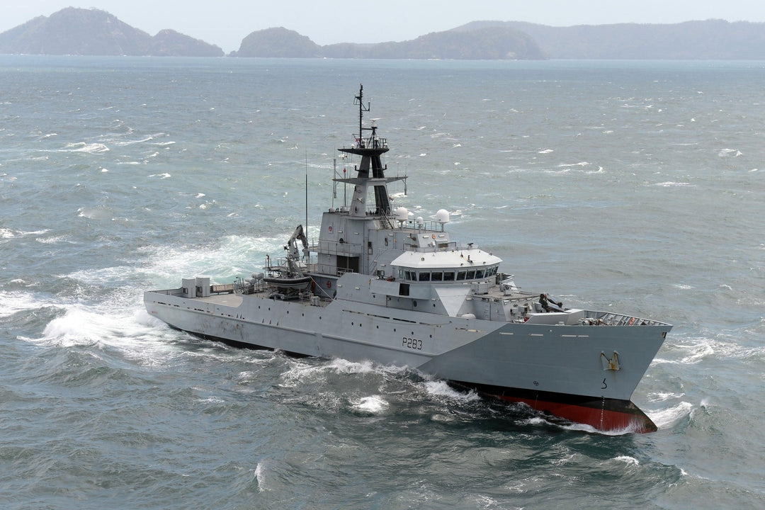 HMS Mersey P283 Royal Navy River class patrol vessel Photo Print or Framed Photo Print - Hampshire Prints