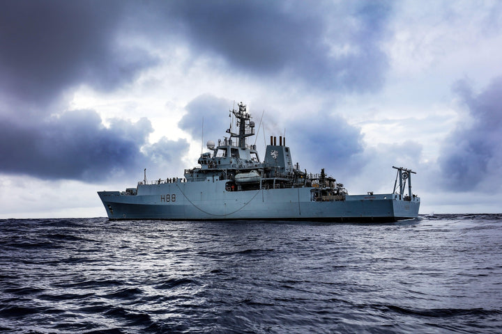 HMS Enterprise H88 | Photo Print | Framed Print | Hydrographic Survey Vessel | Royal Navy Hampshire Prints