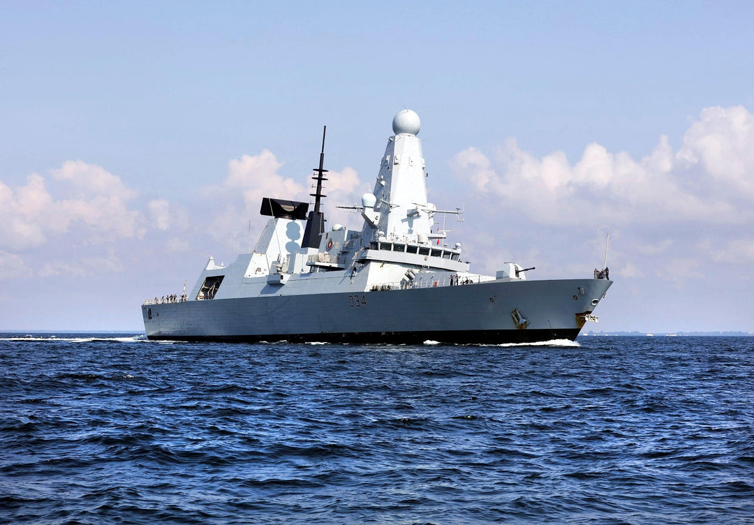 HMS Diamond D34 Royal Navy Type 45 Destroyer Photo Print or Framed Print - Hampshire Prints