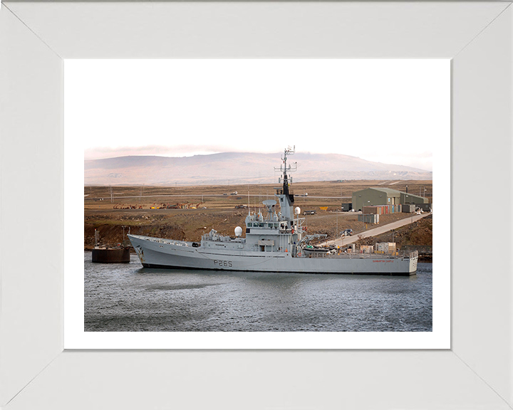 HMS Dumbarton Castle P265 Royal Navy Castle class patrol vessel Photo Print or Framed Print - Hampshire Prints