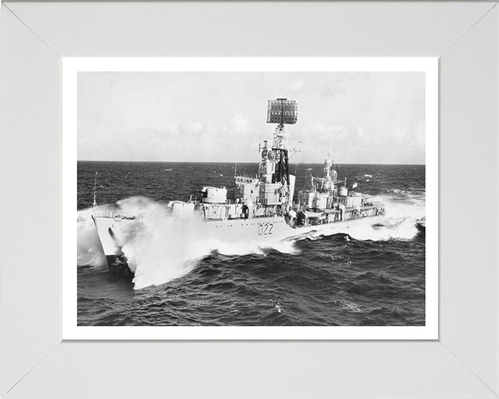 HMS Aisne D22 Royal Navy Battle Class fleet destroyer Photo Print or Framed Print - Hampshire Prints