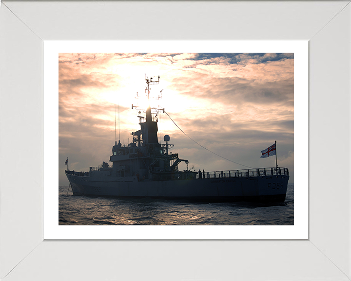 HMS Dumbarton Castle P265 Royal Navy Castle class patrol vessel Photo Print or Framed Print - Hampshire Prints