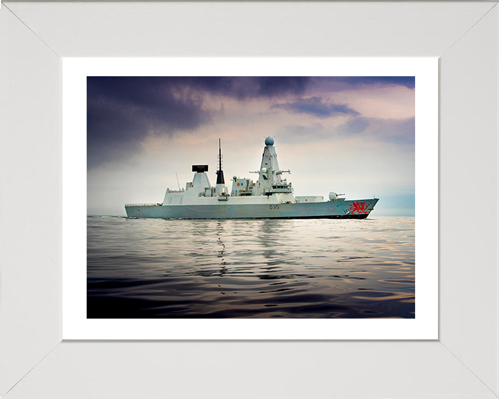 HMS Dragon D35 Royal Navy Type 45 Destroyer Photo Print or Framed Print - Hampshire Prints