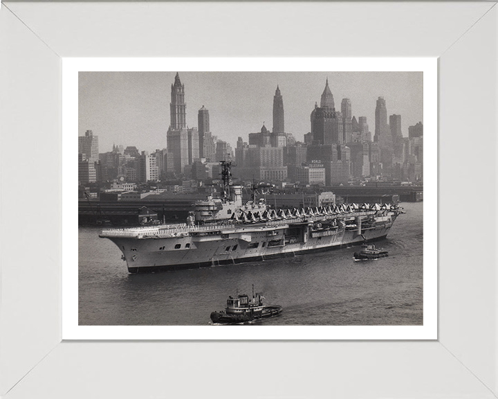 HMS Ark Royal R09 Royal Navy Audacious class aircraft carrier Photo Print or Framed Print - Hampshire Prints