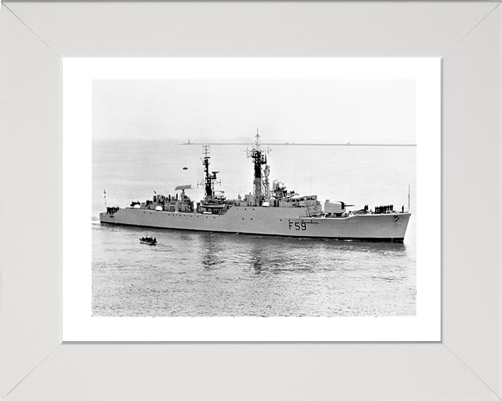 HMS Chichester F59 Royal Navy Salisbury class Frigate Photo Print or Framed Print - Hampshire Prints