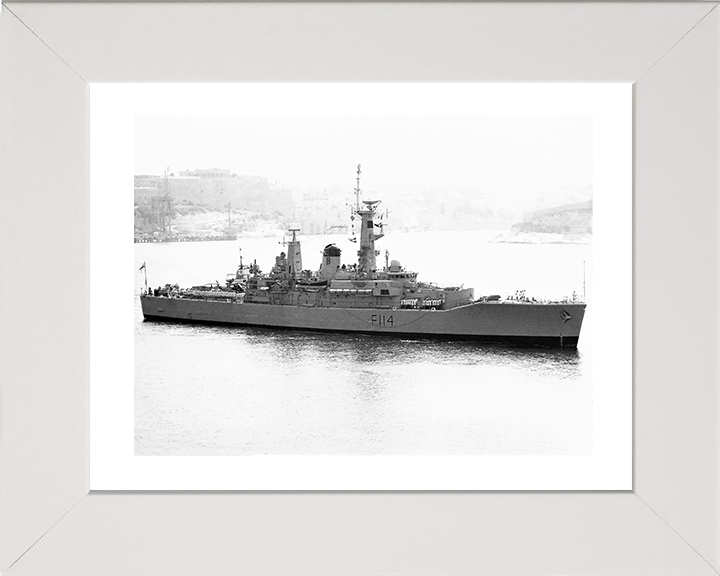 HMS Ajax F114 Royal Navy Leander Class Frigate Photo Print or Framed Print - Hampshire Prints