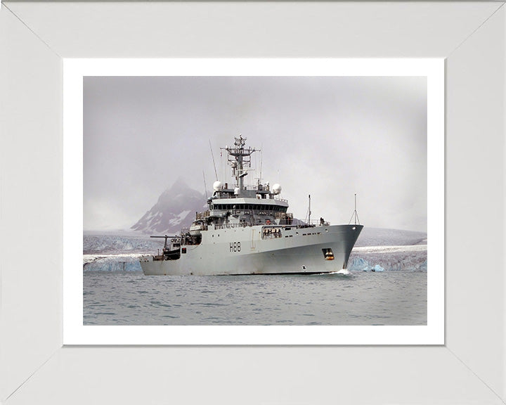 HMS Enterprise H88 Royal Navy hydrographic survey vessel Photo Print or Framed Print - Hampshire Prints