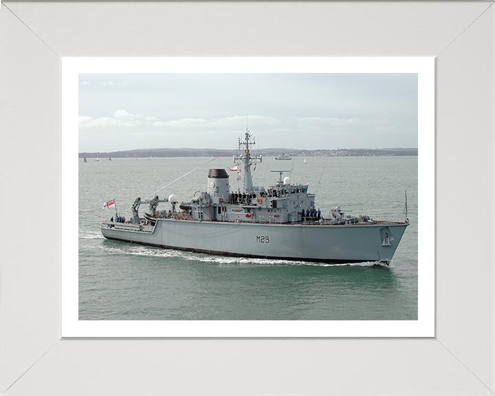 HMS Brecon M29 Royal Navy Hunt class mine countermeasures vessel Photo Print or Framed Print - Hampshire Prints