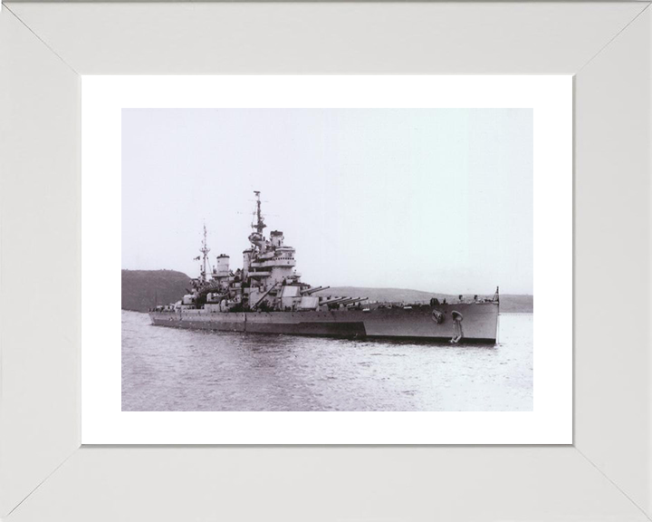 HMS Anson 79 Royal Navy King George V class battleship Photo Print or Framed Print - Hampshire Prints