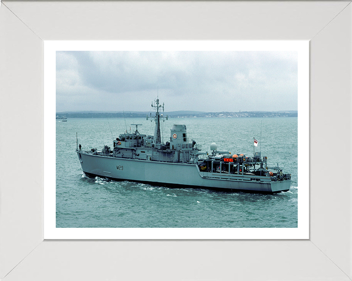 HMS Brecon M29 Royal Navy Hunt class mine countermeasures vessel Photo Print or Framed Print - Hampshire Prints