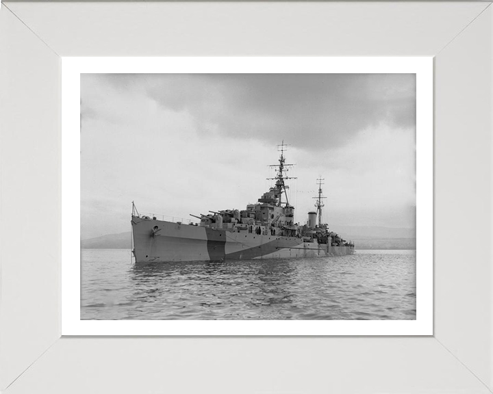 HMS Bellona 63 Royal Navy Dido class light cruiser Photo Print or Framed Photo Print - Hampshire Prints