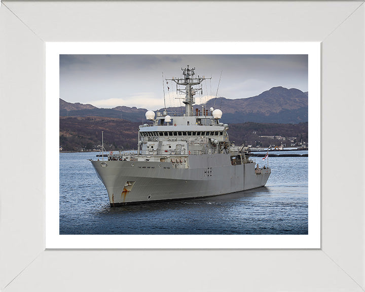 HMS Enterprise H88 Royal Navy hydrographic survey vessel Photo Print or Framed Print - Hampshire Prints