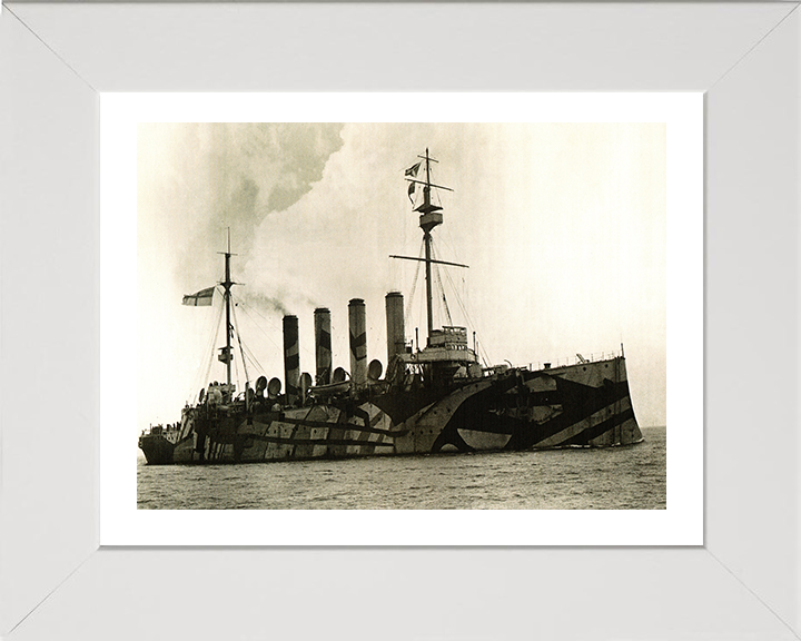 HMS Amphitrite (1898) Royal Navy Diadem class Cruiser Photo Print or Framed Photo Print - Hampshire Prints