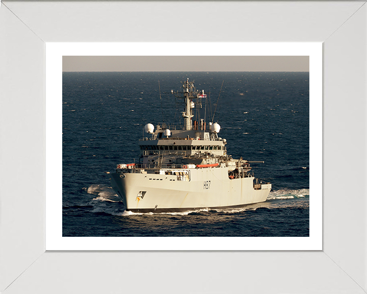 HMS Echo H87 Royal Navy hydrographic survey ship Photo Print or Framed Print - Hampshire Prints