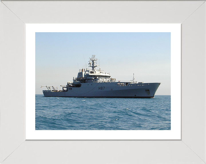 HMS Echo H87 Royal Navy hydrographic survey ship Photo Print or Framed Print - Hampshire Prints