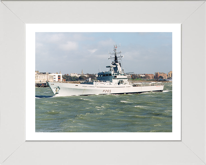 HMS Dumbarton Castle P265 Royal Navy Castle class patrol vessel Photo Print or Framed Print - Hampshire Prints