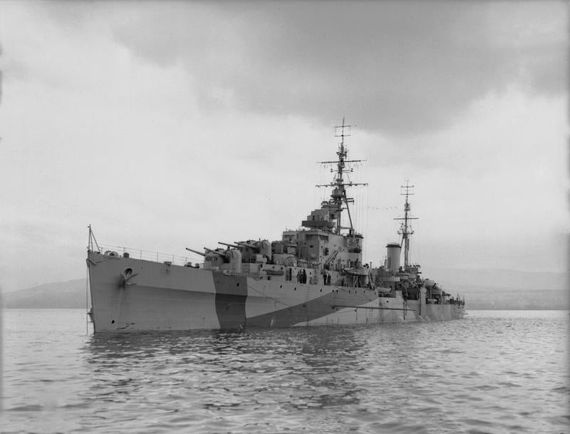 HMS Bellona 63 Royal Navy Dido class light cruiser Photo Print or Framed Photo Print - Hampshire Prints