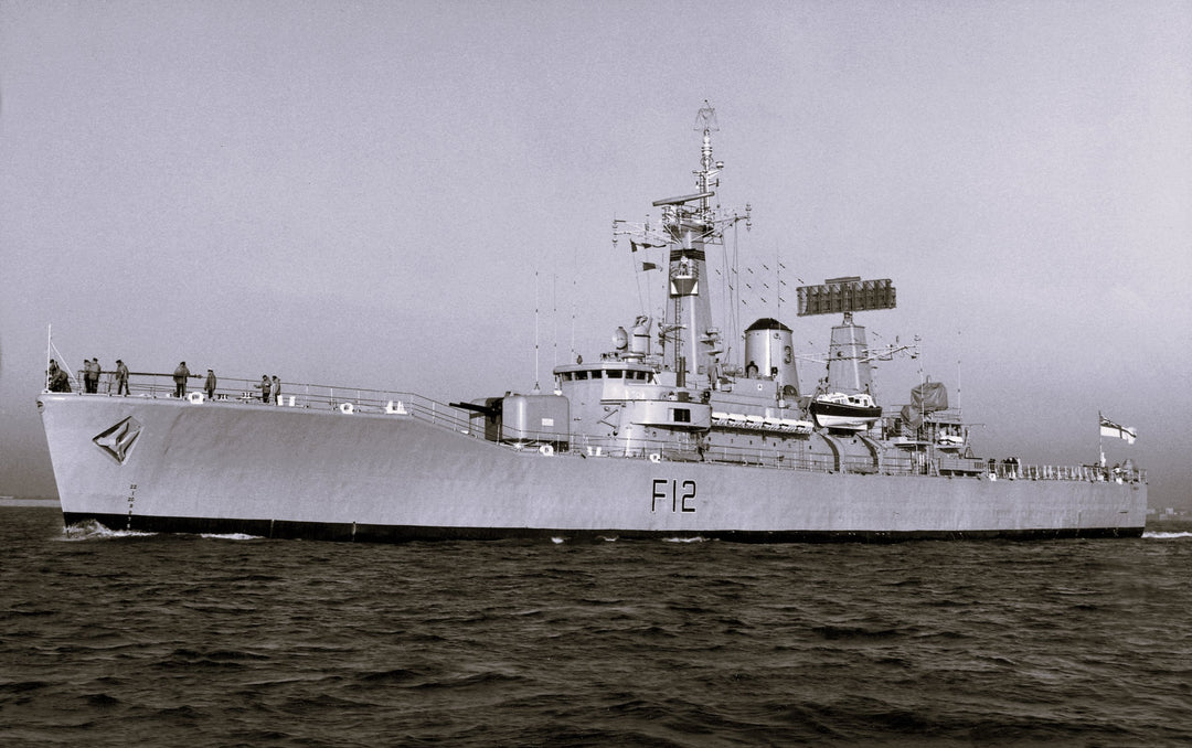 HMS Achilles F12 Royal Navy Leander Class Frigate Photo Print or Framed Print - Hampshire Prints