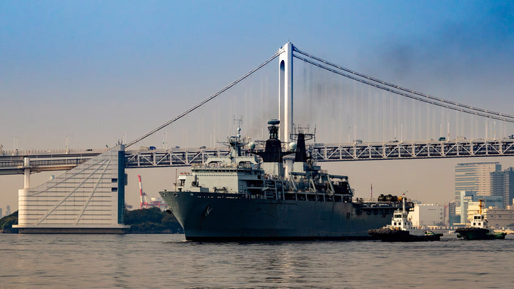 HMS Albion L14 Royal Navy Albion Class amphibious ship Photo Print or Framed Print - Hampshire Prints