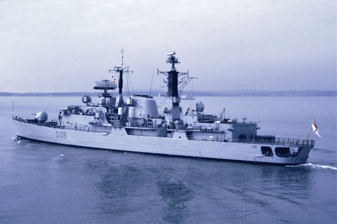 HMS Cardiff D108 Royal Navy Type 42 destroyer Photo Print or Framed Print - Hampshire Prints