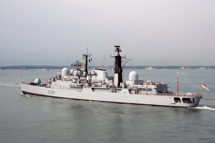 HMS Cardiff D108 Royal Navy Type 42 destroyer Photo Print or Framed Print - Hampshire Prints