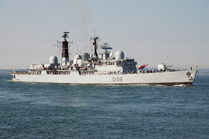 HMS Cardiff D108 Royal Navy Type 42 destroyer Photo Print or Framed Print - Hampshire Prints